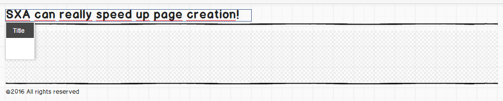 Sitecore SXA edit title field
