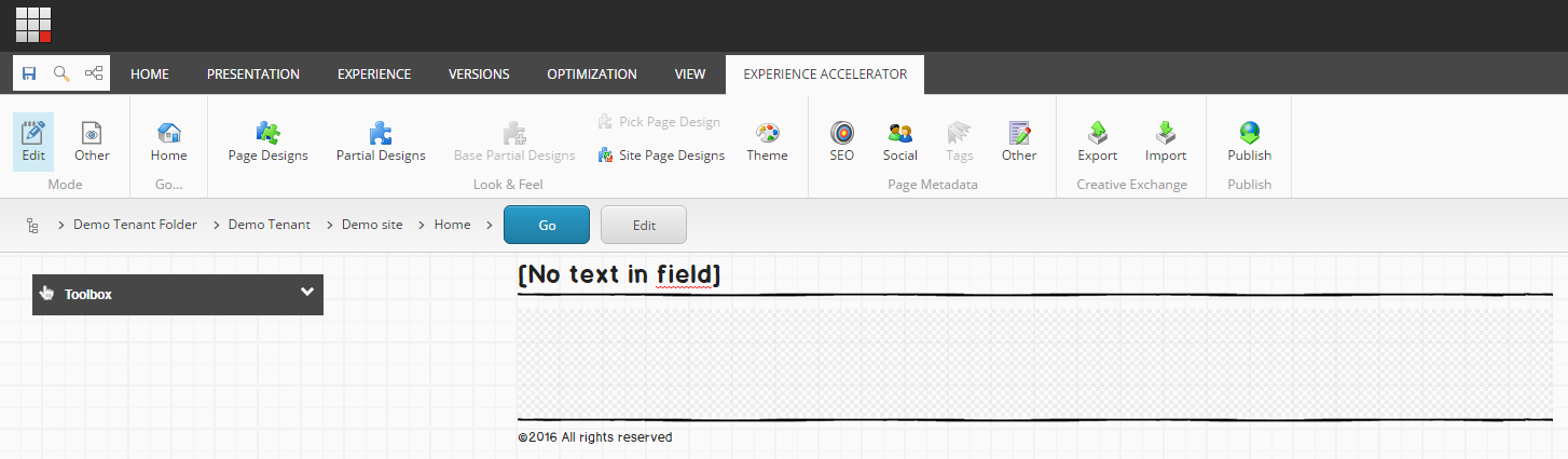 Sitecore SXA page design