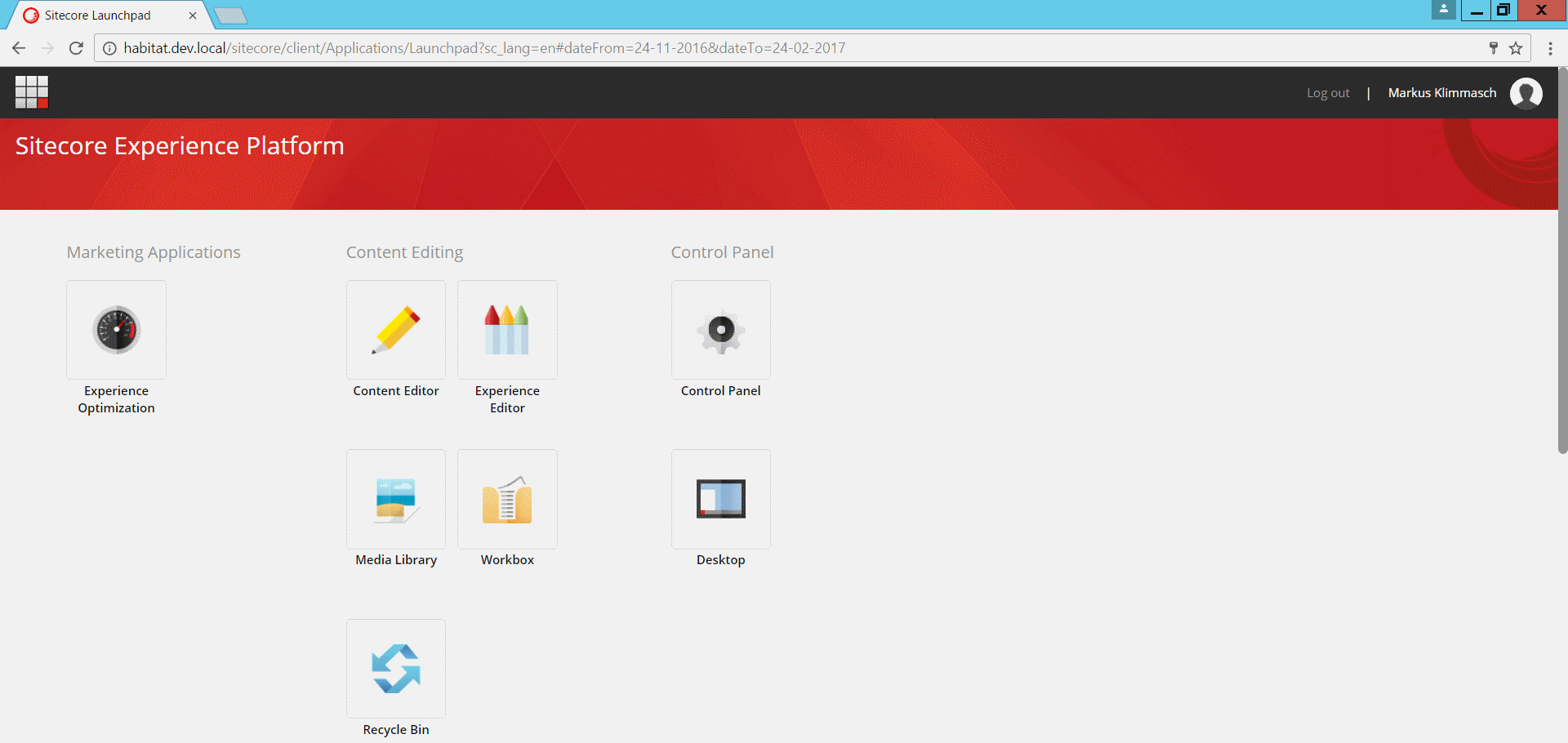 Sitecore 8 Launchpad