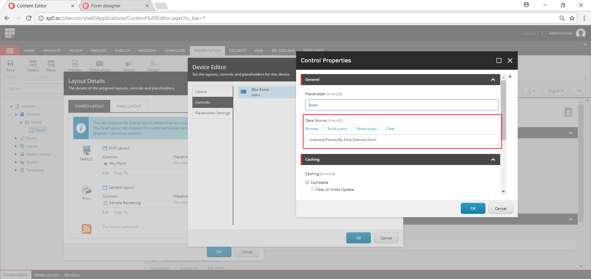 Update Form Rendering